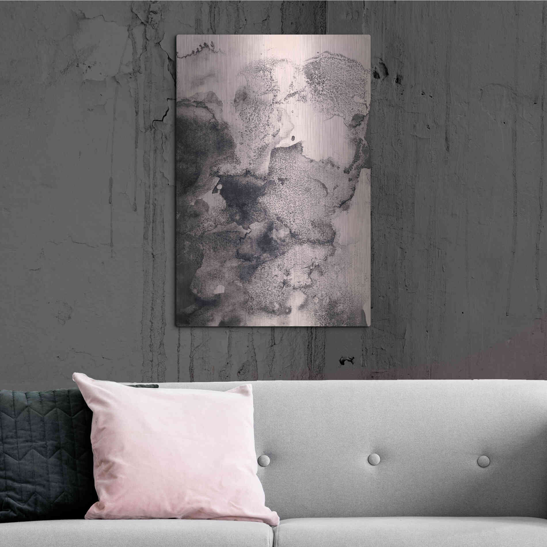 Luxe Metal Art 'Dusty Rose' by Incado, Metal Wall Art,24x36