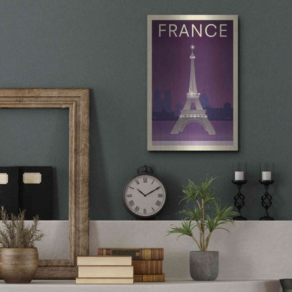 Luxe Metal Art 'Eiffel Tower' by Incado, Metal Wall Art,12x16