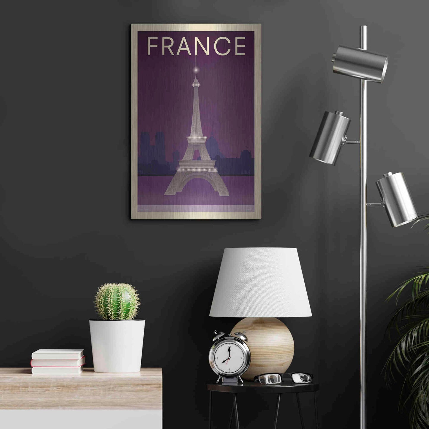 Luxe Metal Art 'Eiffel Tower' by Incado, Metal Wall Art,16x24