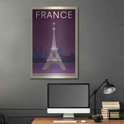 Luxe Metal Art 'Eiffel Tower' by Incado, Metal Wall Art,24x36