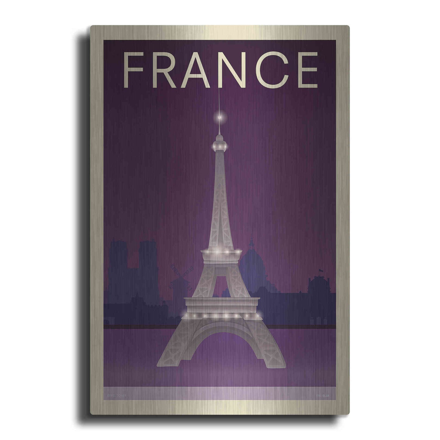 Luxe Metal Art 'Eiffel Tower' by Incado, Metal Wall Art