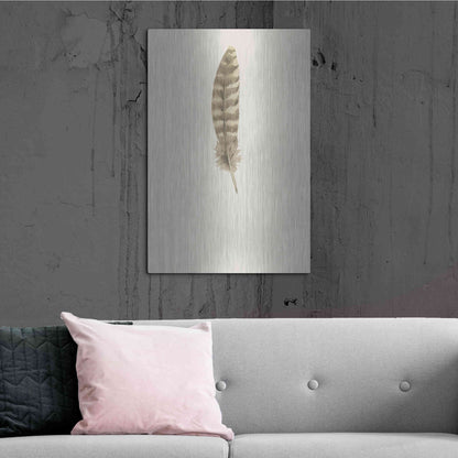 Luxe Metal Art 'Feather 7' by Incado, Metal Wall Art,24x36