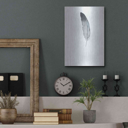 Luxe Metal Art 'Feather 9' by Incado, Metal Wall Art,12x16