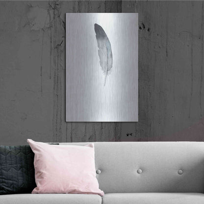 Luxe Metal Art 'Feather 9' by Incado, Metal Wall Art,24x36
