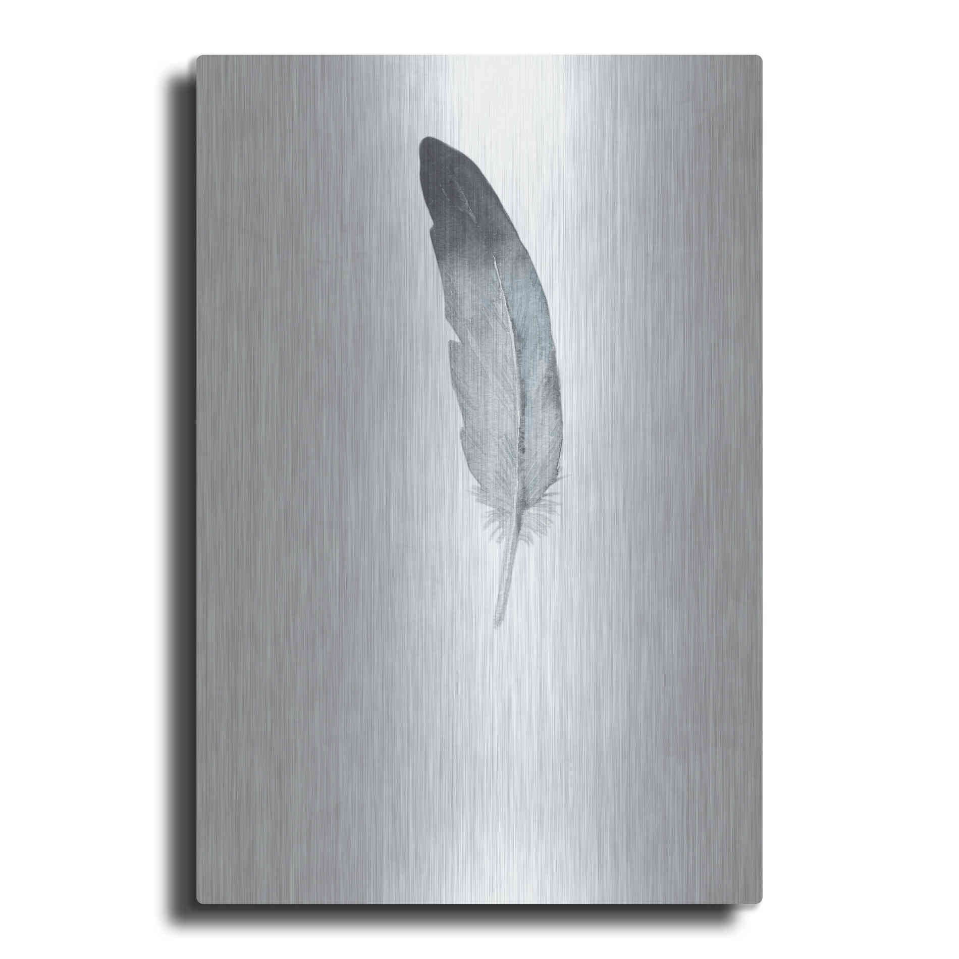Luxe Metal Art 'Feather 9' by Incado, Metal Wall Art