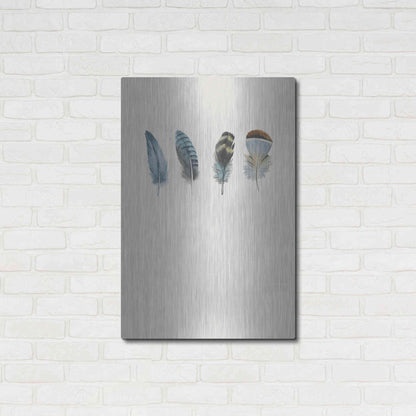 Luxe Metal Art 'Feather 11' by Incado, Metal Wall Art,24x36