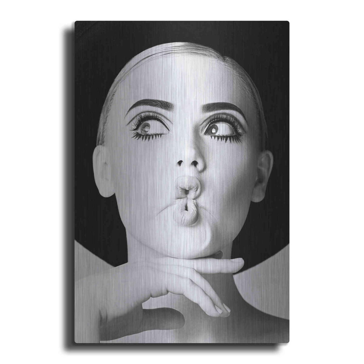Luxe Metal Art 'Fish Face Glamour' by Incado, Metal Wall Art