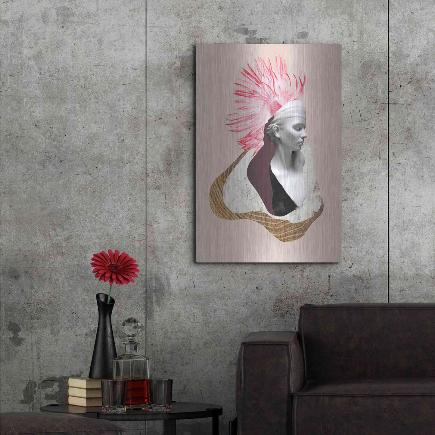 Luxe Metal Art 'Fisher’s Wife' by Incado, Metal Wall Art,24x36