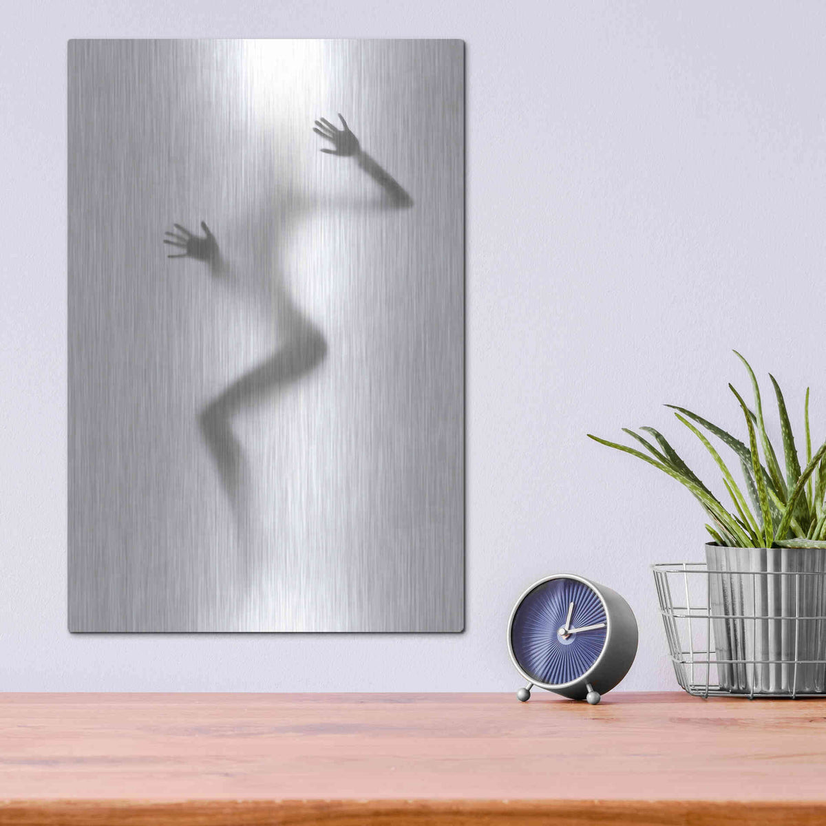 Luxe Metal Art 'Flattened' by Incado, Metal Wall Art,12x16
