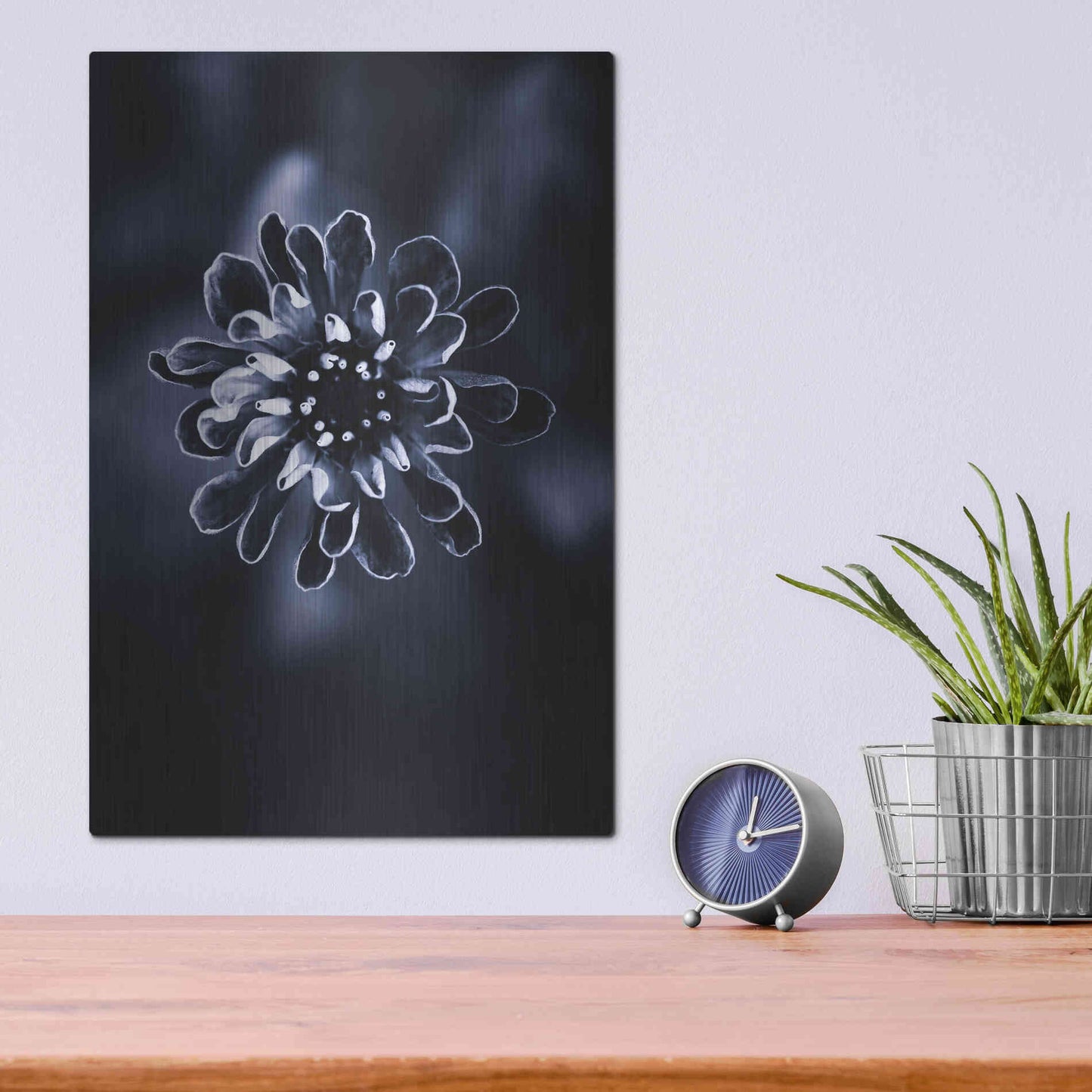 Luxe Metal Art 'Flower Bloom 2' by Incado, Metal Wall Art,12x16