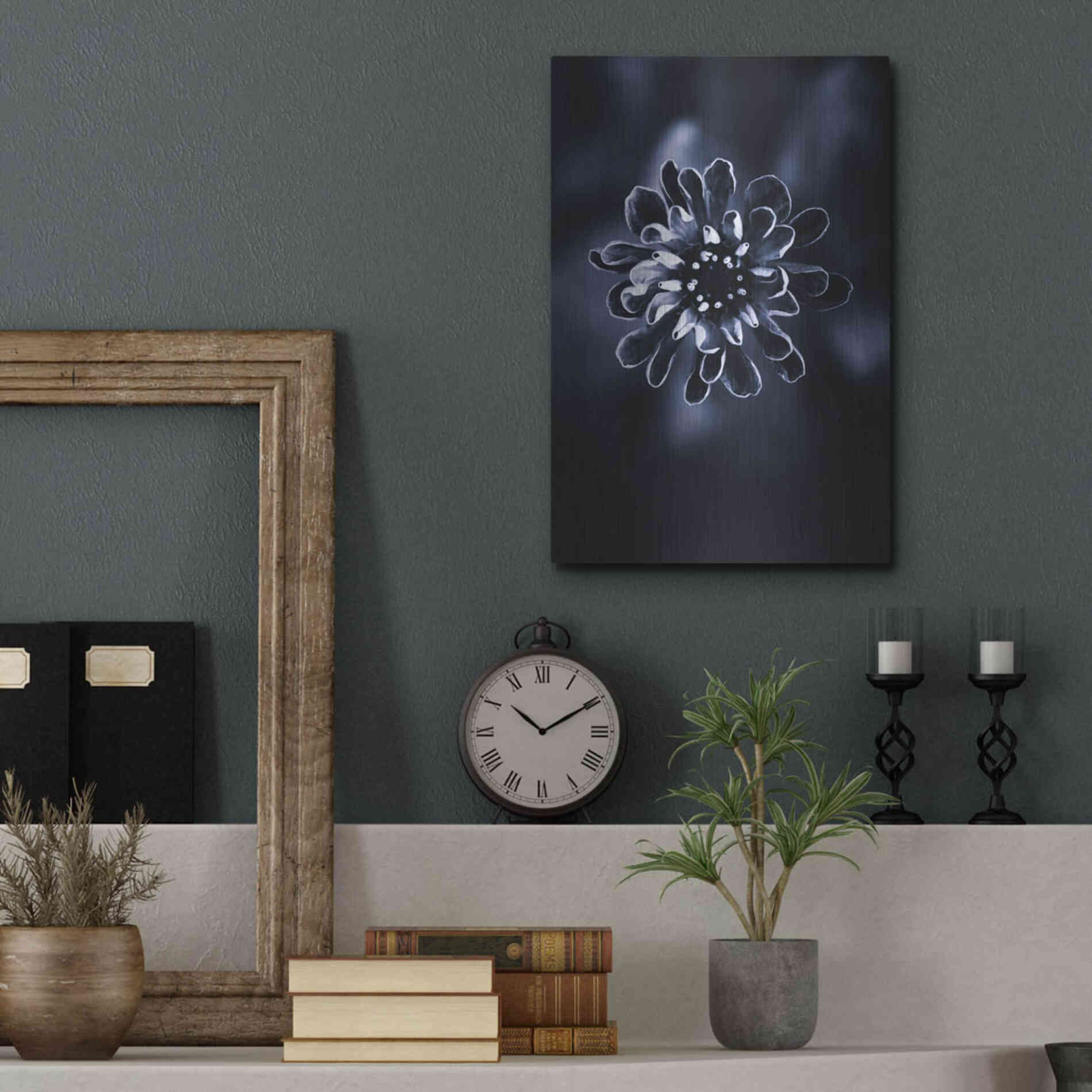 Luxe Metal Art 'Flower Bloom 2' by Incado, Metal Wall Art,12x16