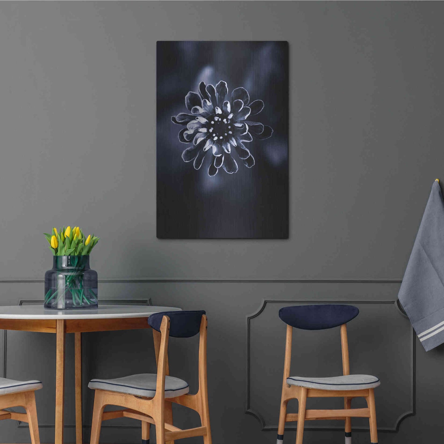 Luxe Metal Art 'Flower Bloom 2' by Incado, Metal Wall Art,24x36