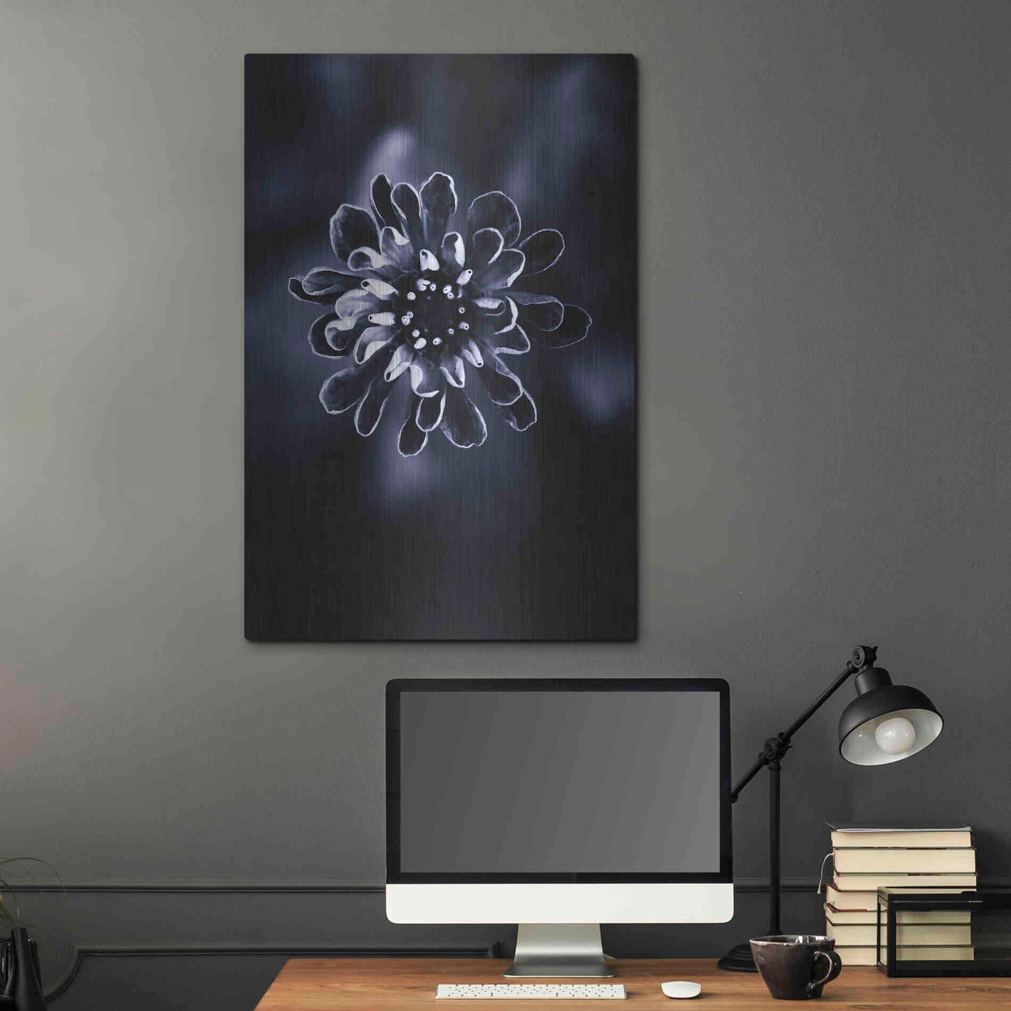 Luxe Metal Art 'Flower Bloom 2' by Incado, Metal Wall Art,24x36