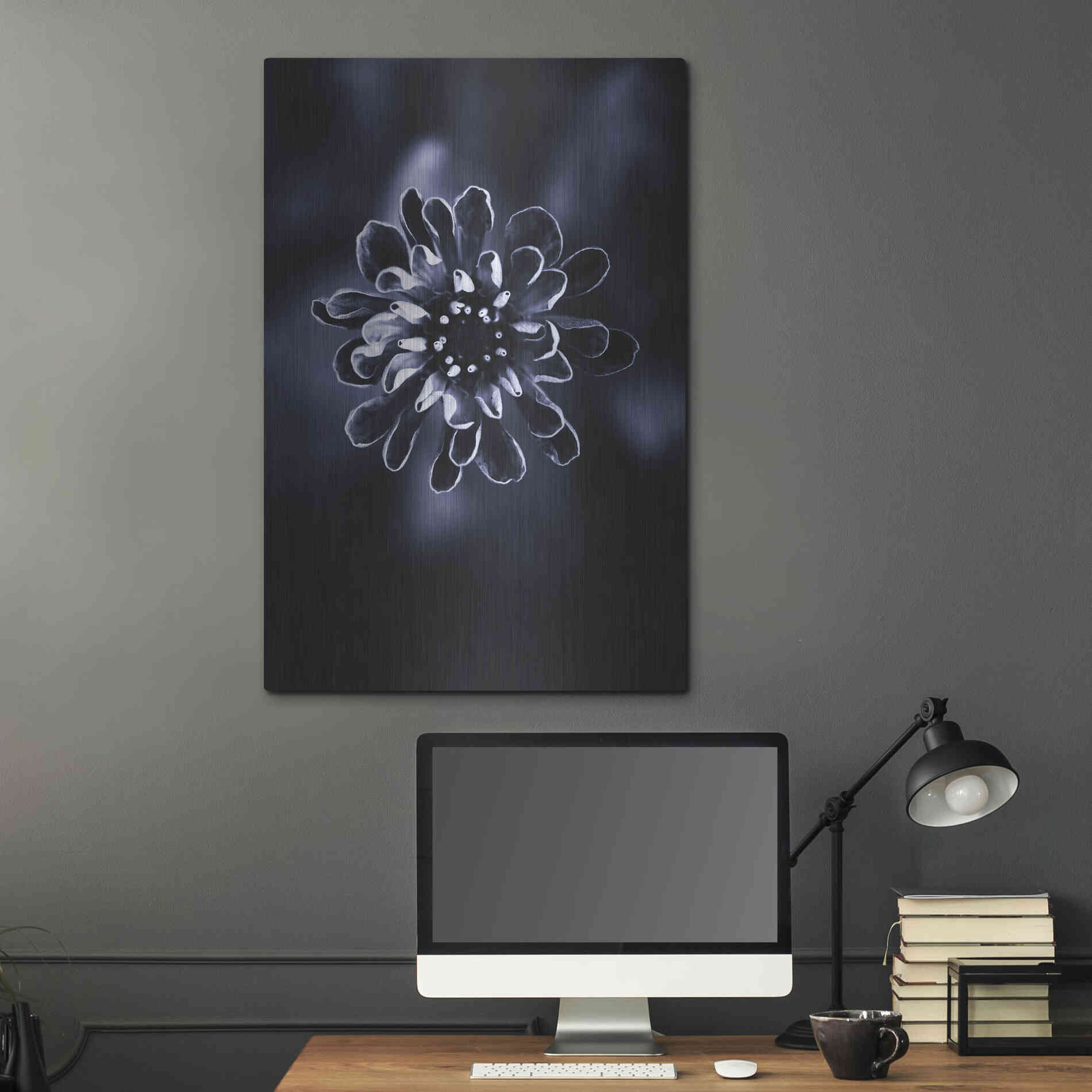 Luxe Metal Art 'Flower Bloom 2' by Incado, Metal Wall Art,24x36