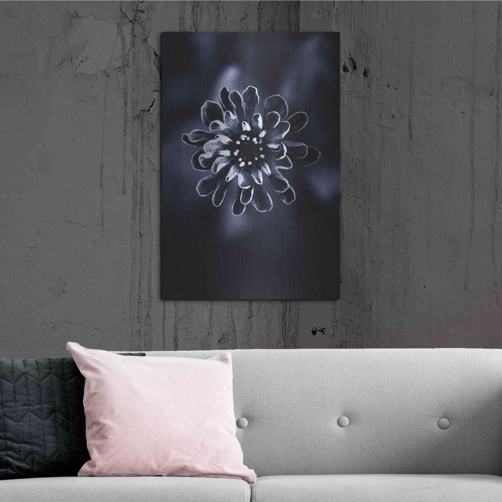 Luxe Metal Art 'Flower Bloom 2' by Incado, Metal Wall Art,24x36