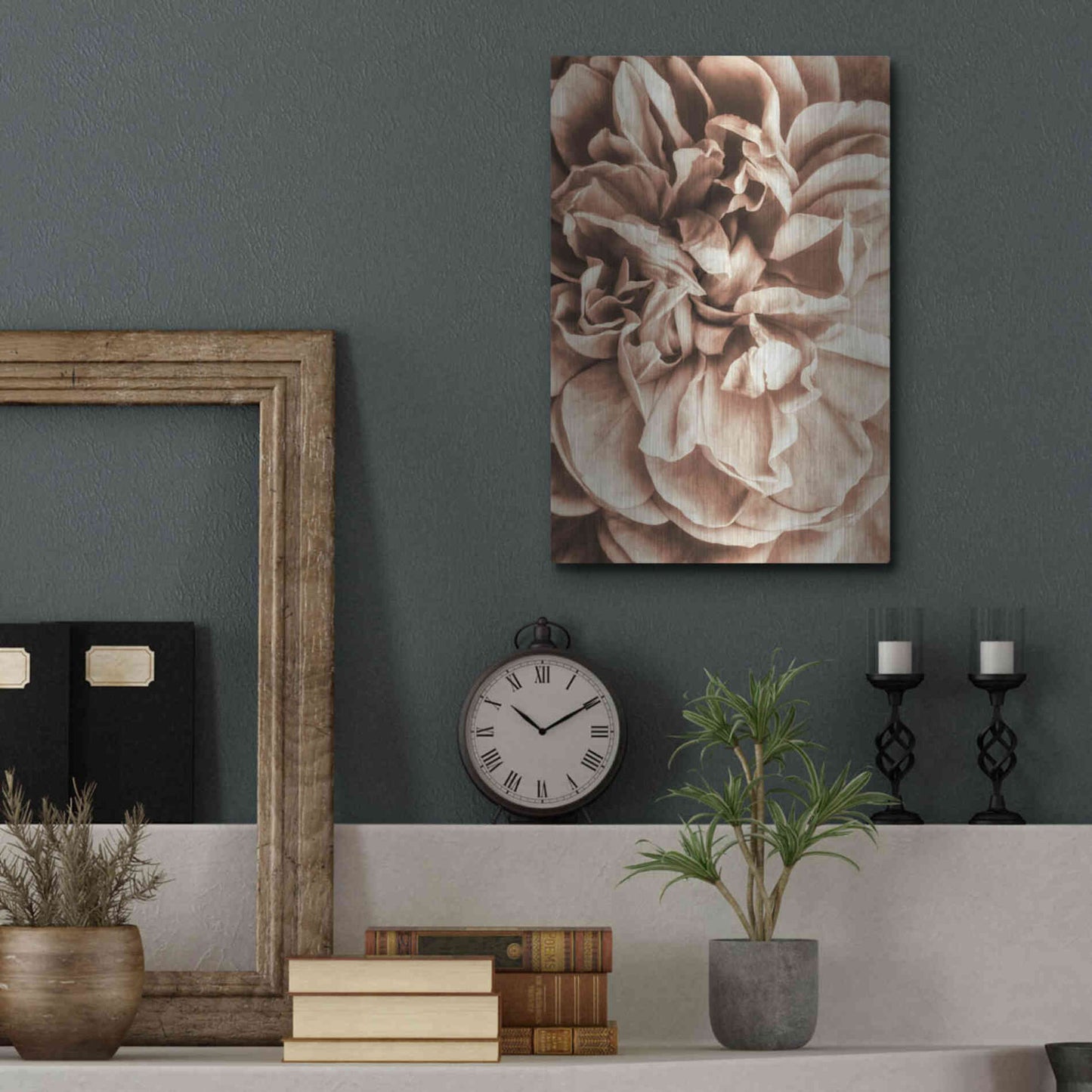 Luxe Metal Art 'Flower Bloom 3' by Incado, Metal Wall Art,12x16