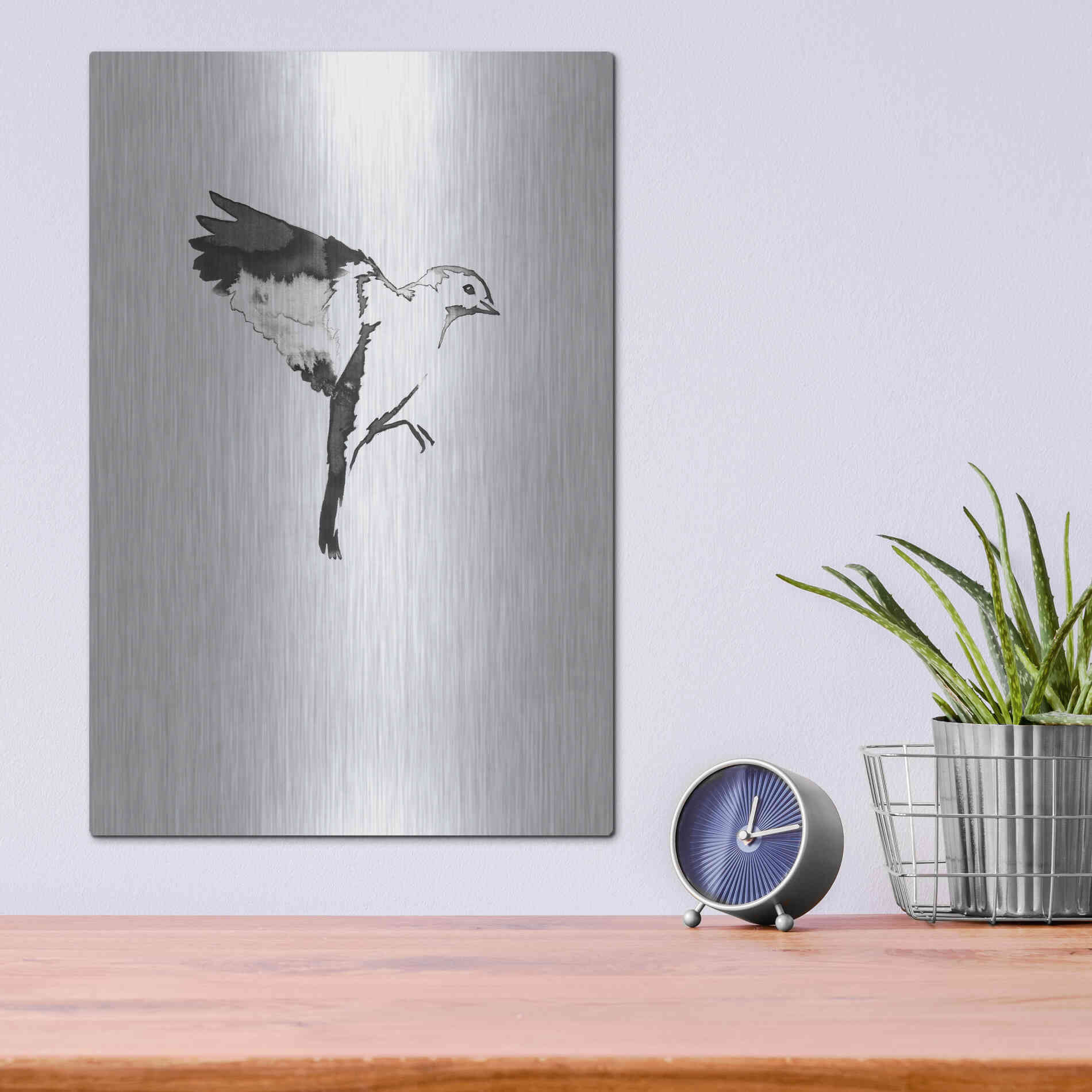 Luxe Metal Art 'Flying Bird I' by Incado, Metal Wall Art,12x16