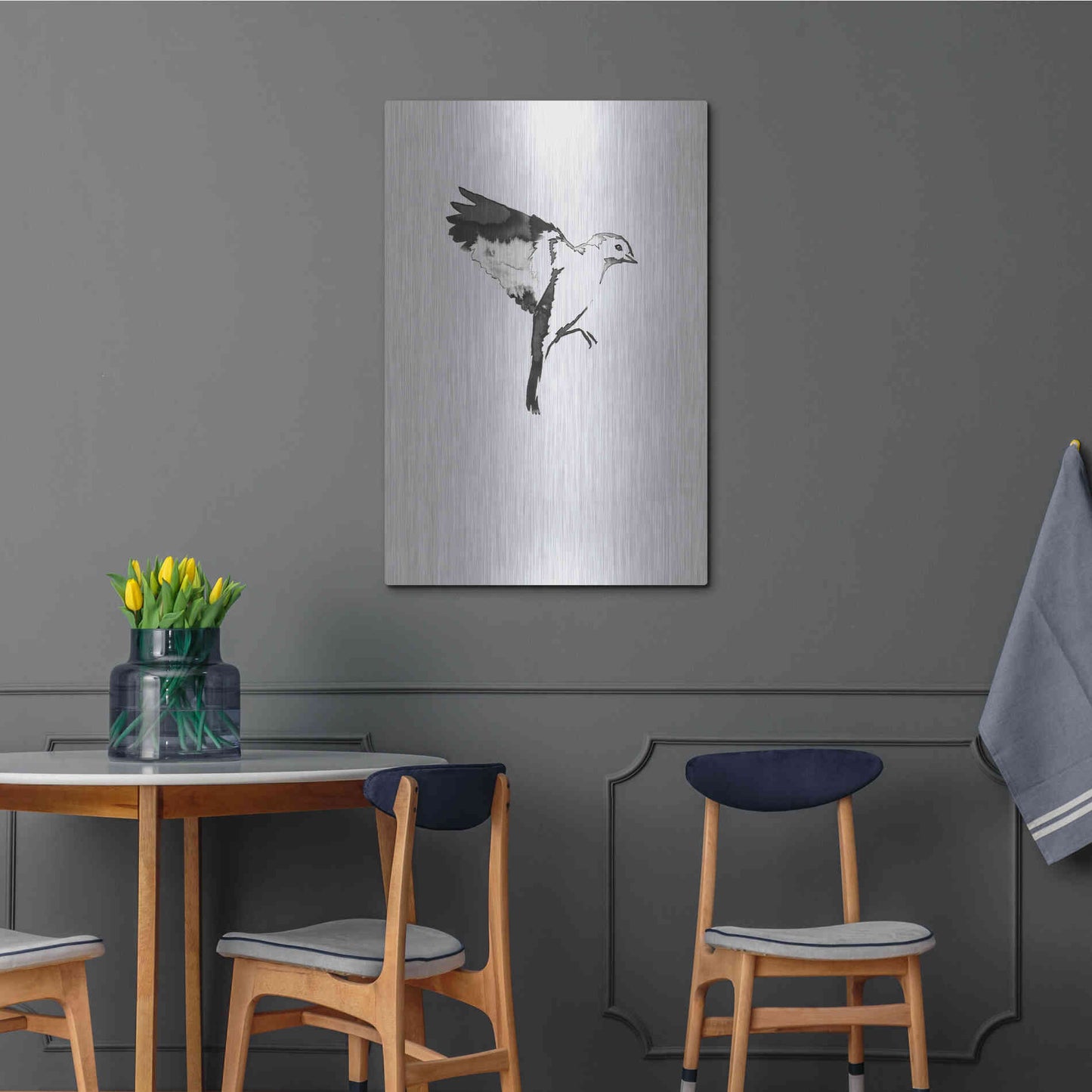 Luxe Metal Art 'Flying Bird I' by Incado, Metal Wall Art,24x36