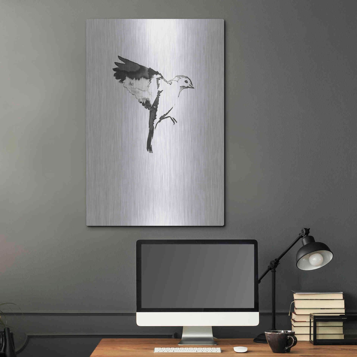 Luxe Metal Art 'Flying Bird I' by Incado, Metal Wall Art,24x36