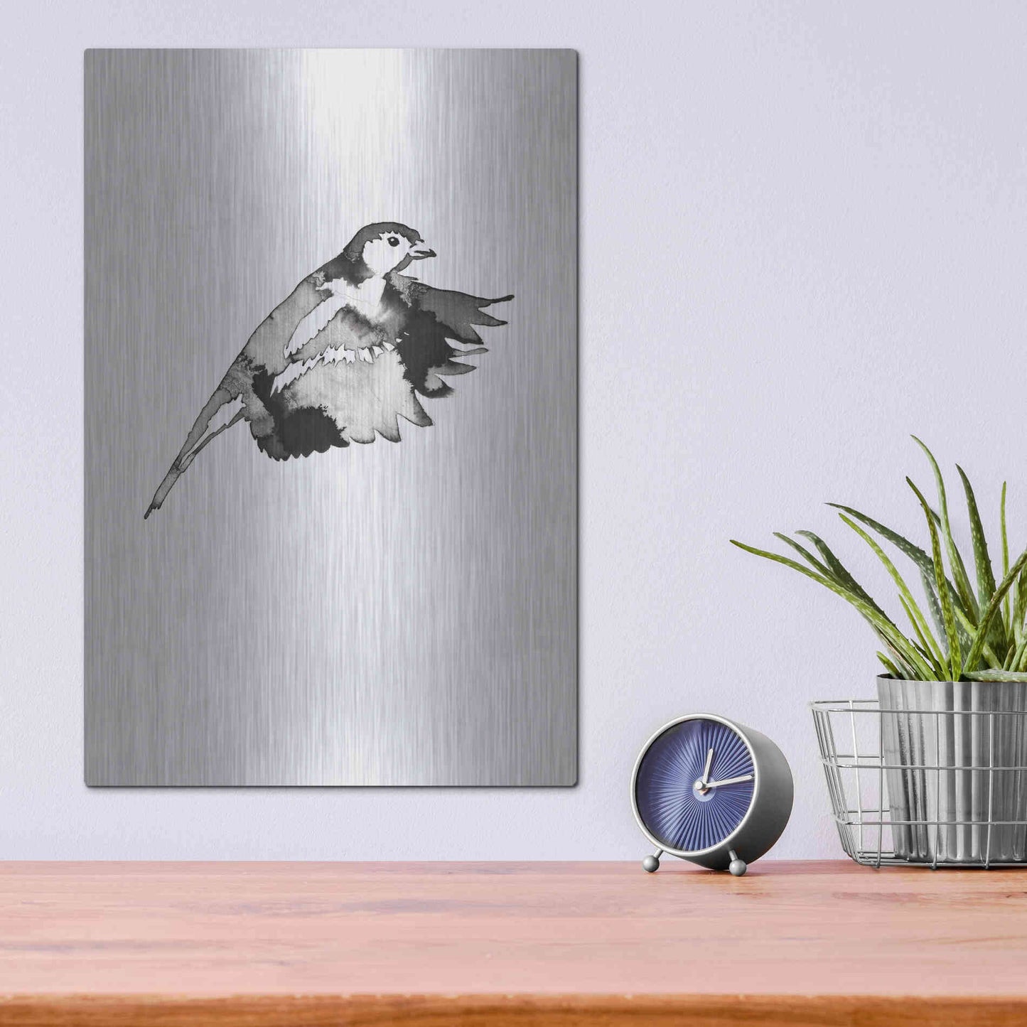 Luxe Metal Art 'Flying Bird II' by Incado, Metal Wall Art,12x16