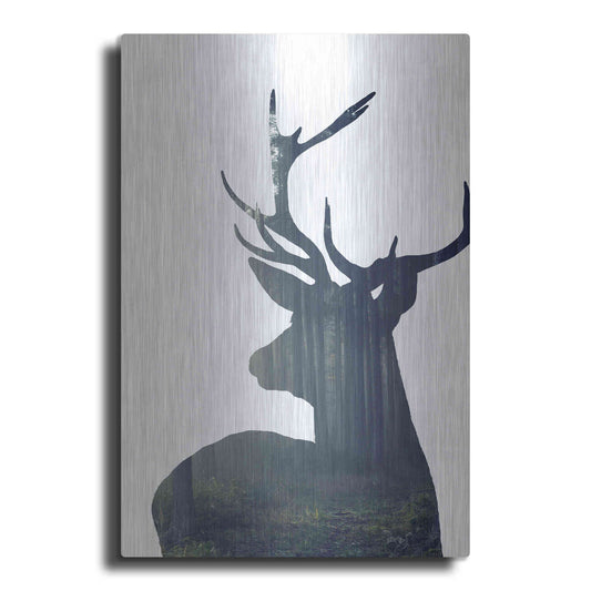 Luxe Metal Art 'Forest Deer Silhouette' by Incado, Metal Wall Art