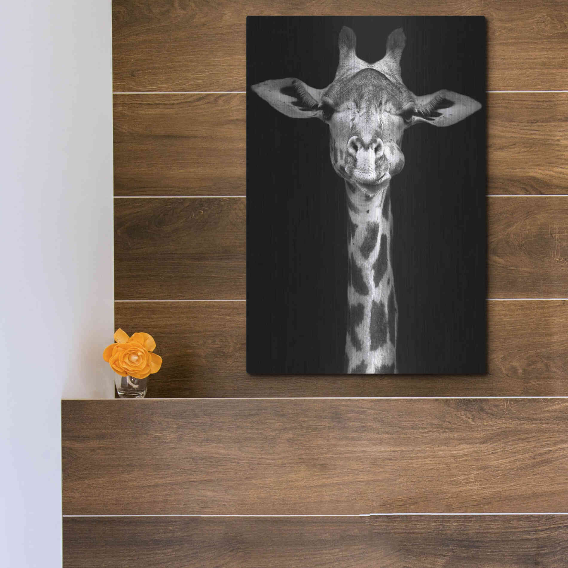 Luxe Metal Art 'Giraffe' by Incado, Metal Wall Art,12x16