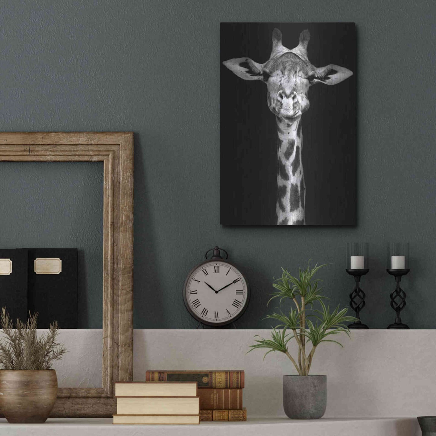 Luxe Metal Art 'Giraffe' by Incado, Metal Wall Art,12x16