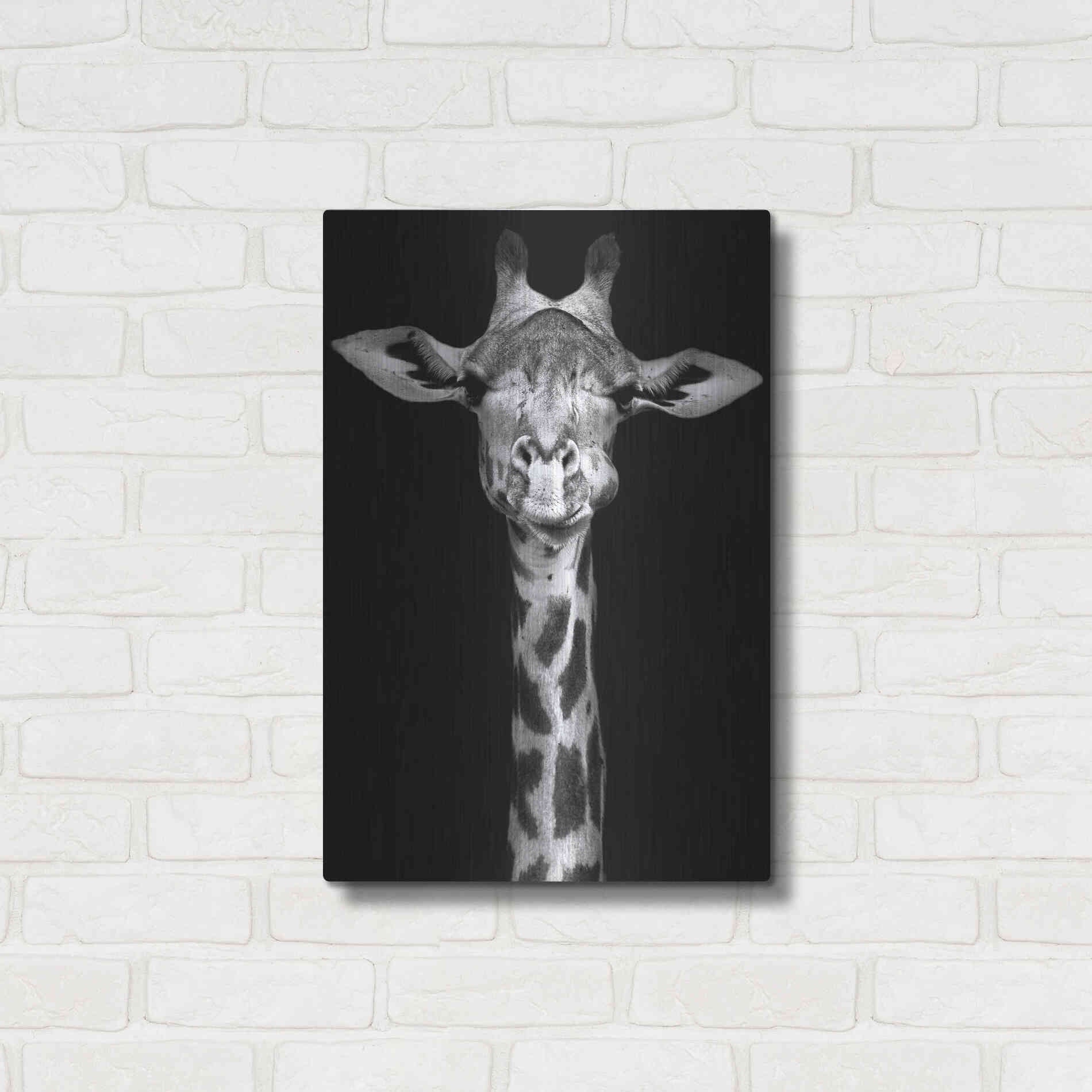 Luxe Metal Art 'Giraffe' by Incado, Metal Wall Art,16x24