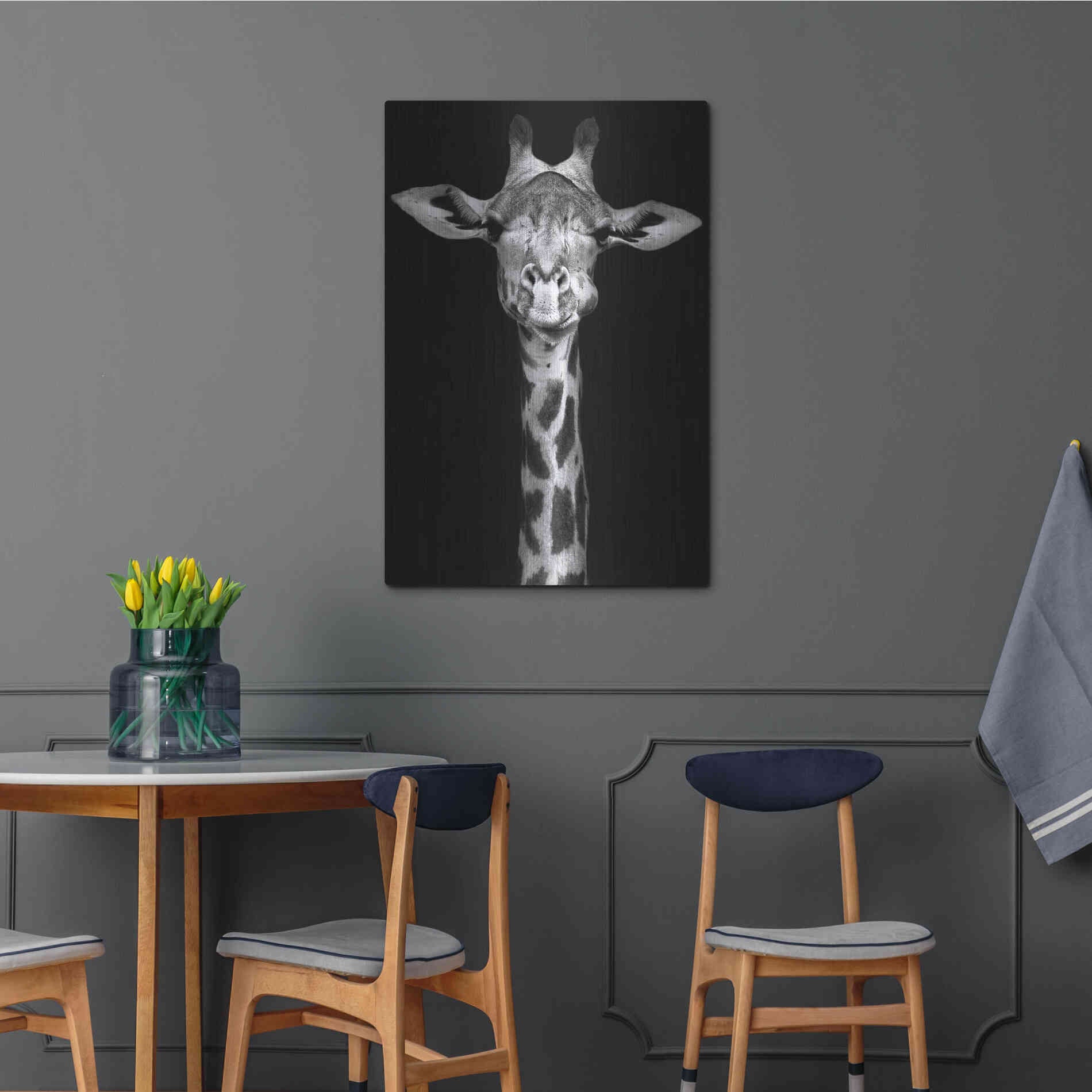 Luxe Metal Art 'Giraffe' by Incado, Metal Wall Art,24x36