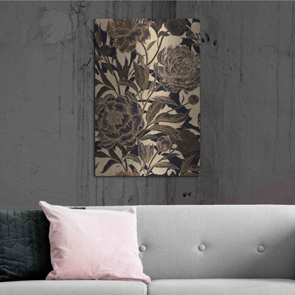 Luxe Metal Art 'Golden Rose II' by Incado, Metal Wall Art,24x36