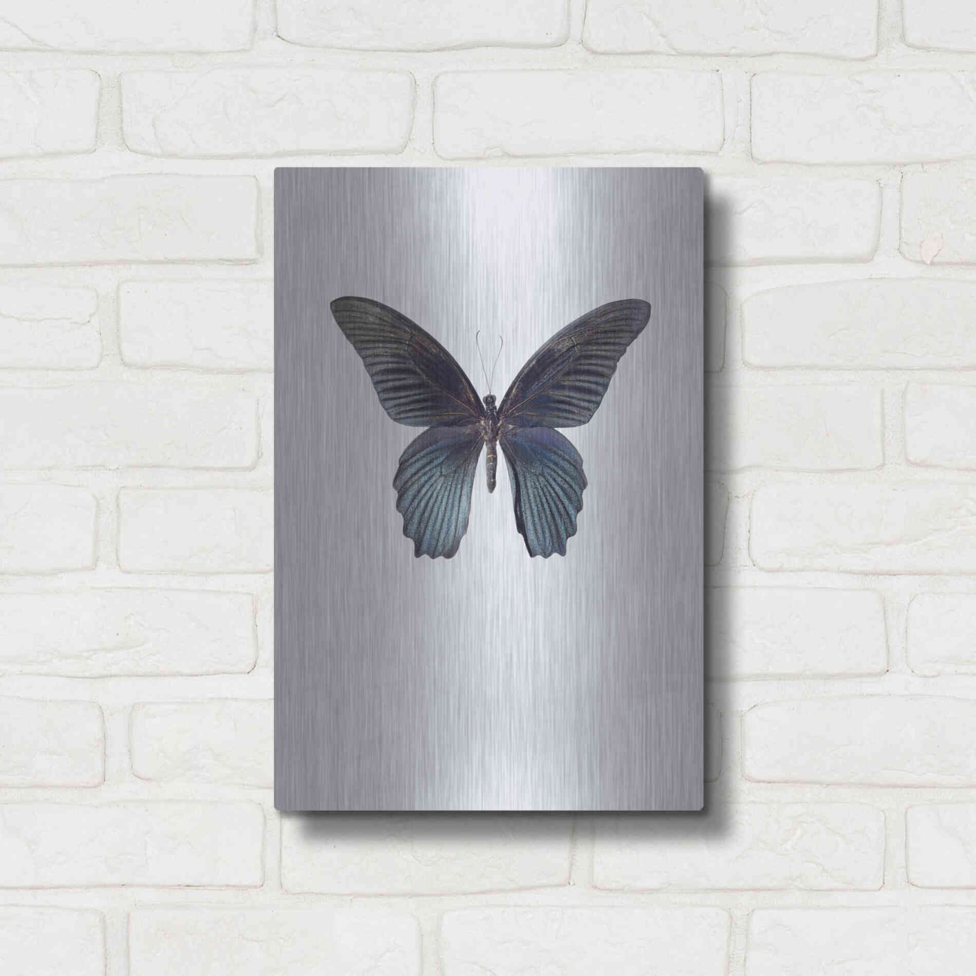 Luxe Metal Art 'Great Mormon' by Incado, Metal Wall Art,12x16