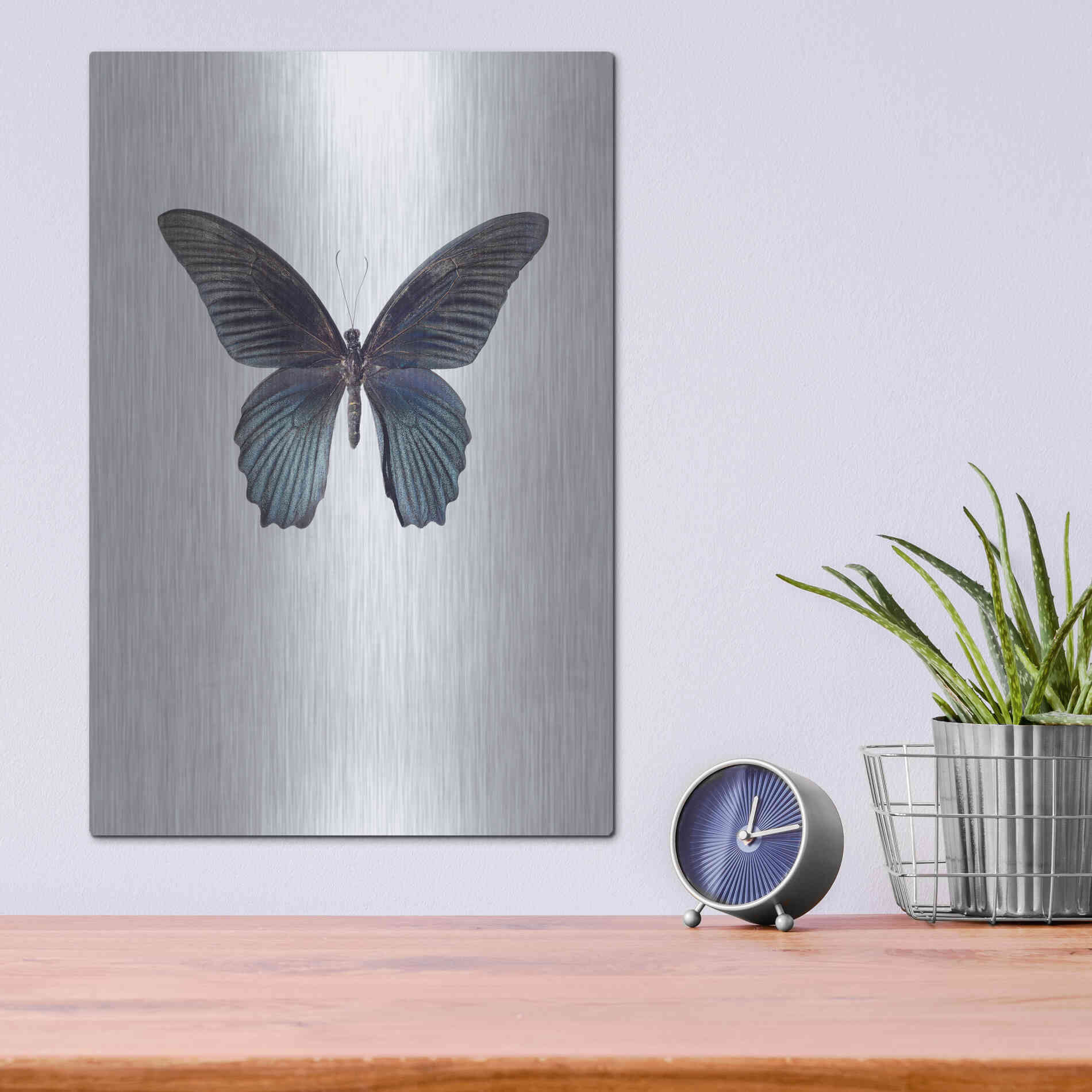 Luxe Metal Art 'Great Mormon' by Incado, Metal Wall Art,12x16