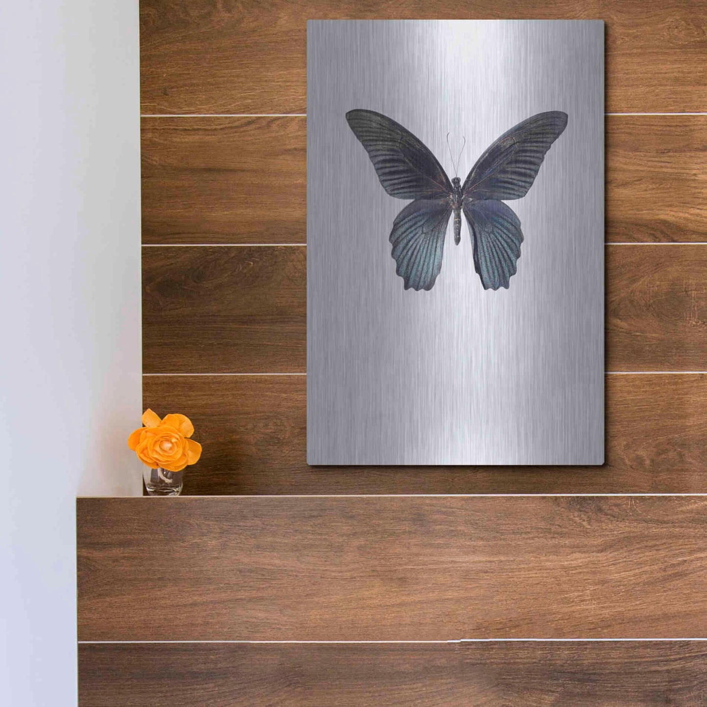 Luxe Metal Art 'Great Mormon' by Incado, Metal Wall Art,12x16