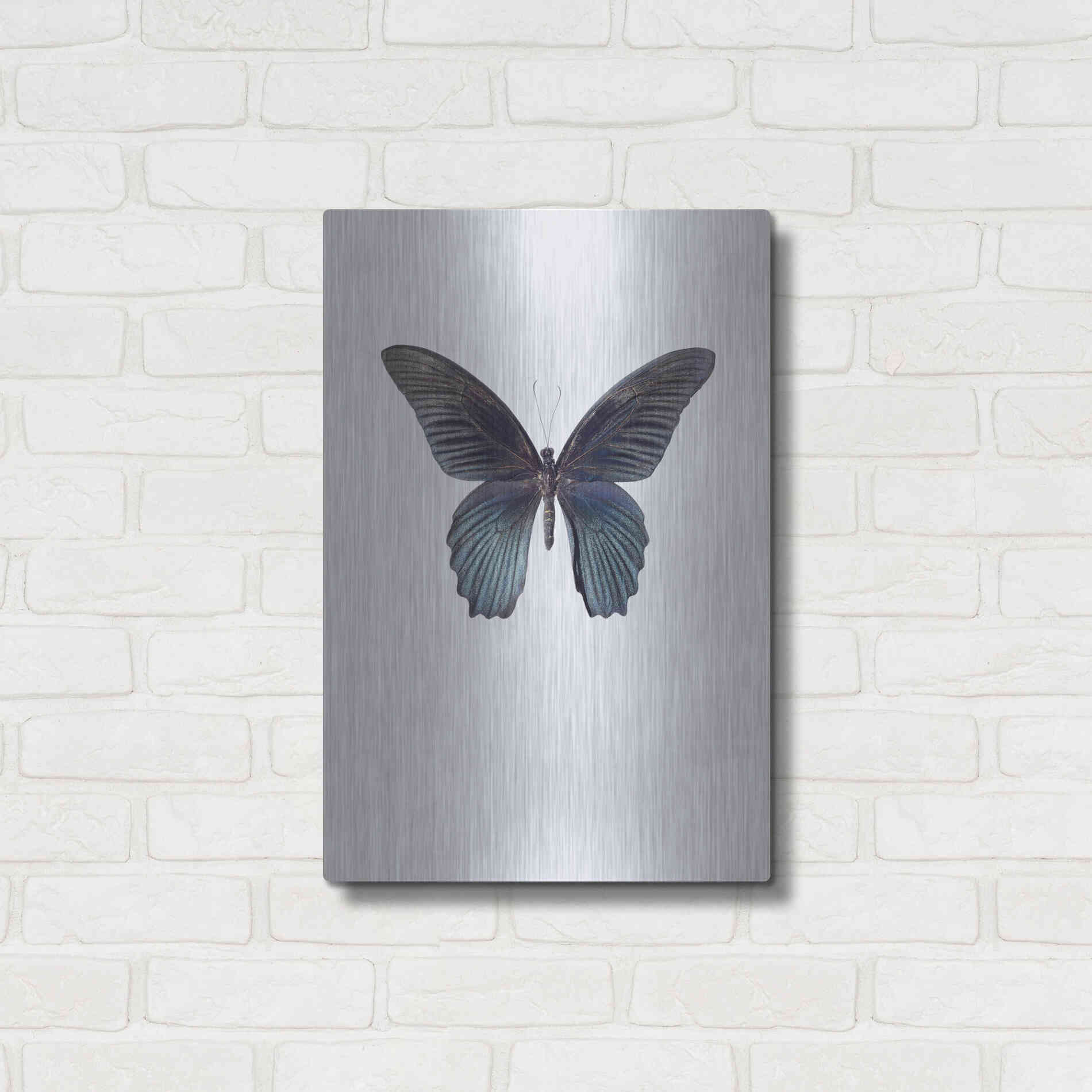 Luxe Metal Art 'Great Mormon' by Incado, Metal Wall Art,16x24