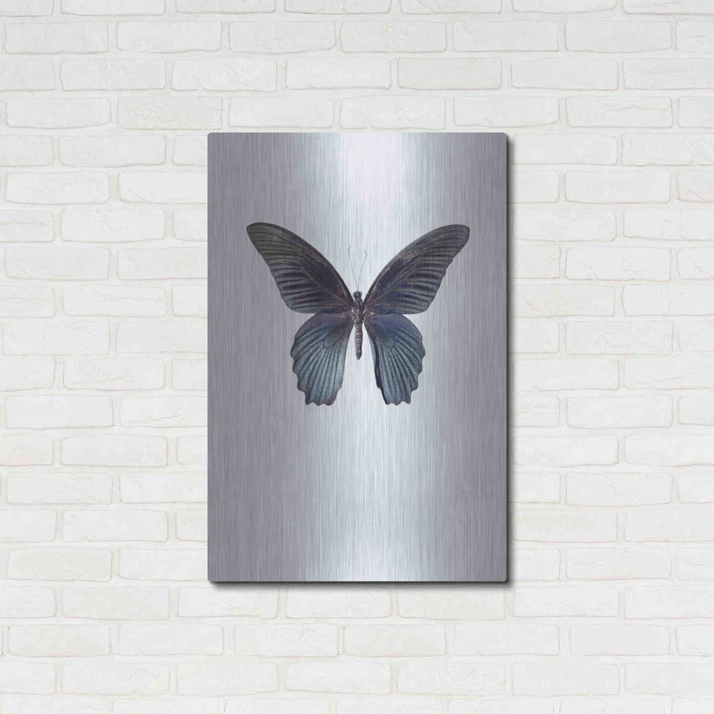 Luxe Metal Art 'Great Mormon' by Incado, Metal Wall Art,24x36