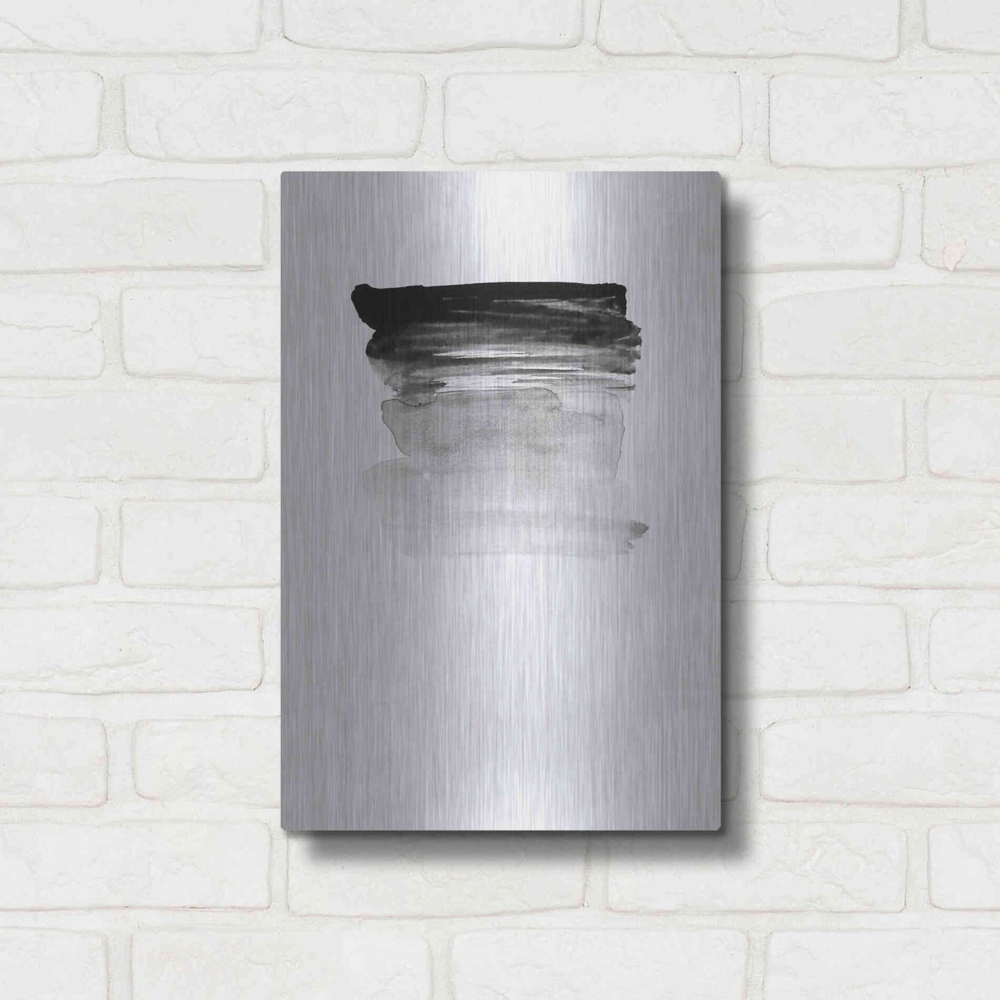 Luxe Metal Art 'Grey I' by Incado, Metal Wall Art,12x16