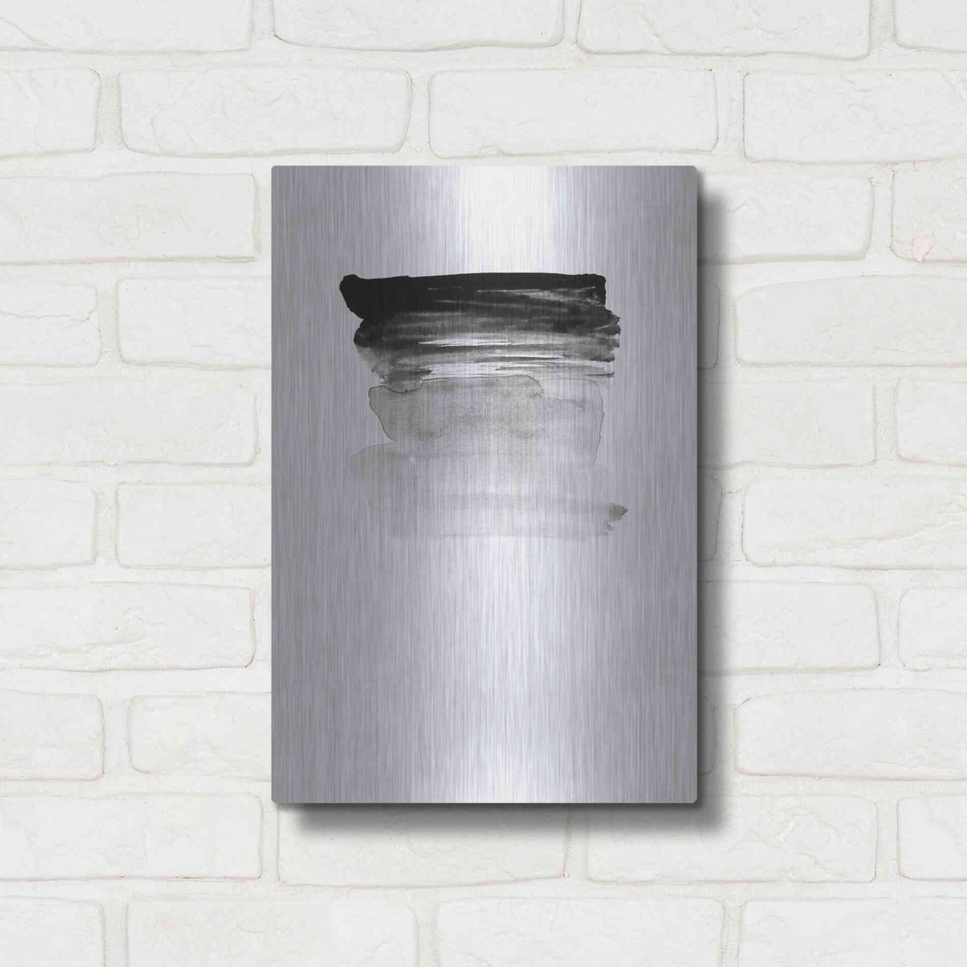 Luxe Metal Art 'Grey I' by Incado, Metal Wall Art,12x16