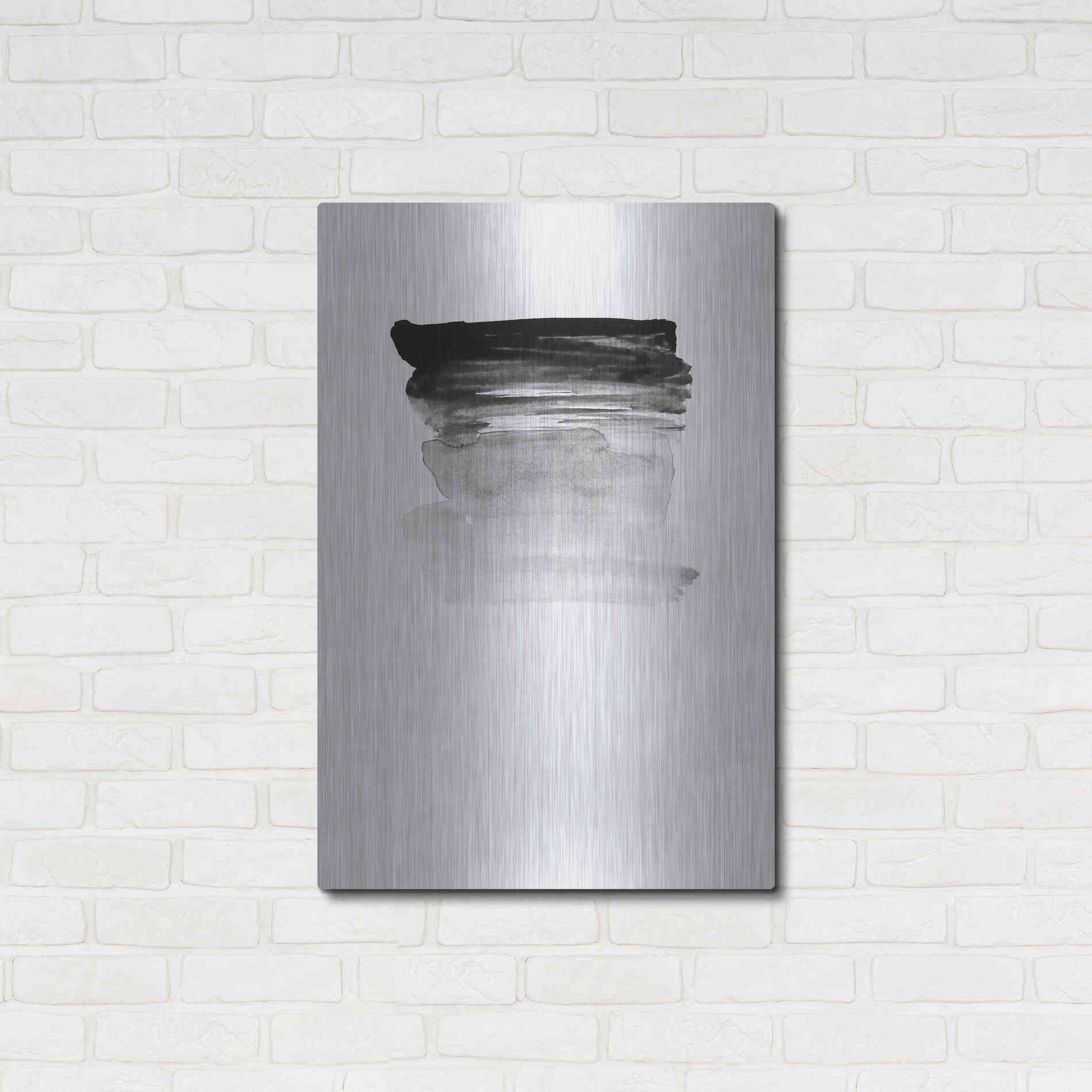 Luxe Metal Art 'Grey I' by Incado, Metal Wall Art,24x36