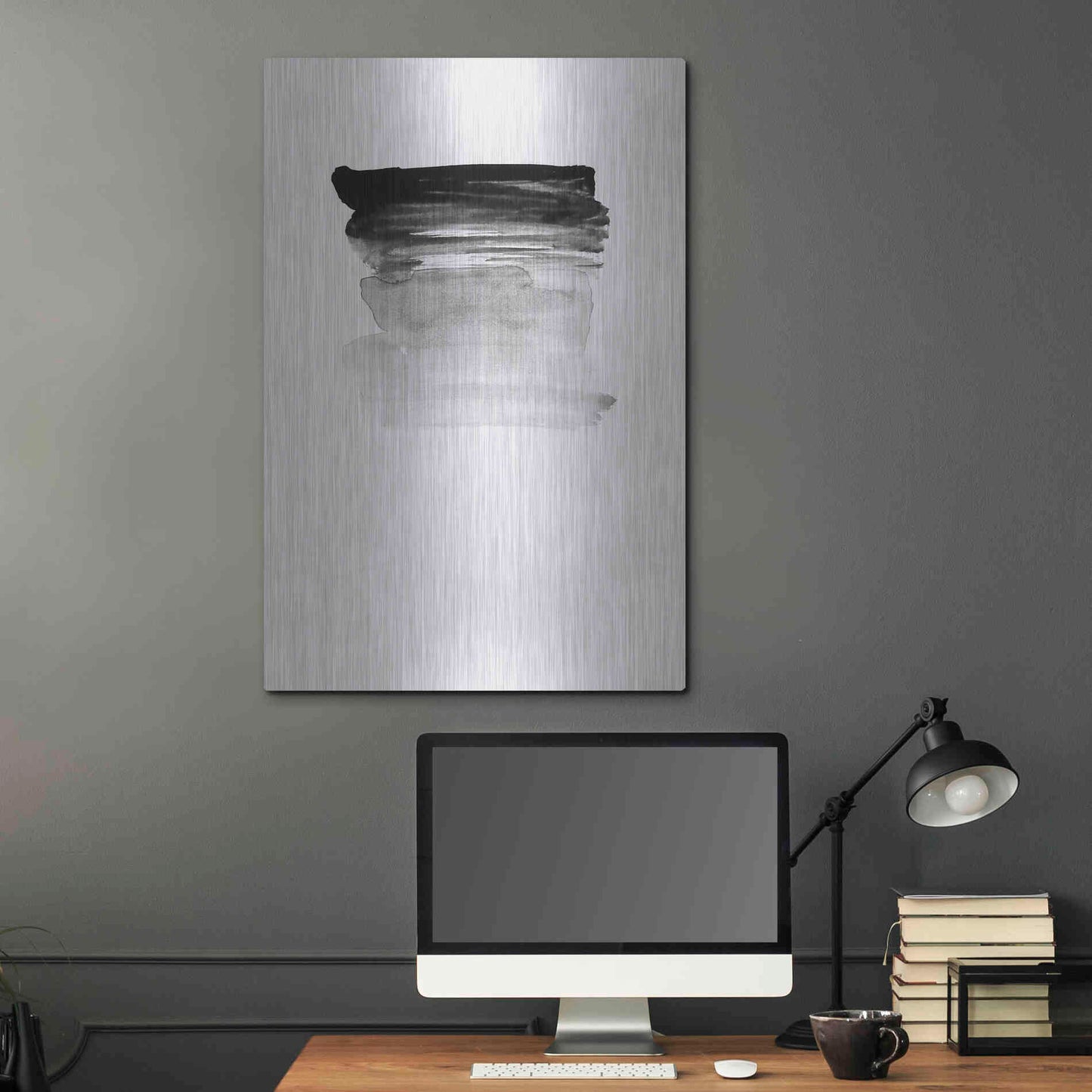 Luxe Metal Art 'Grey I' by Incado, Metal Wall Art,24x36