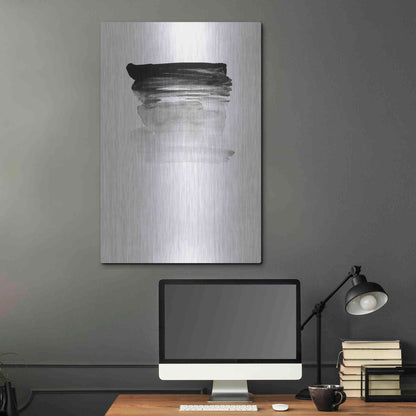 Luxe Metal Art 'Grey I' by Incado, Metal Wall Art,24x36