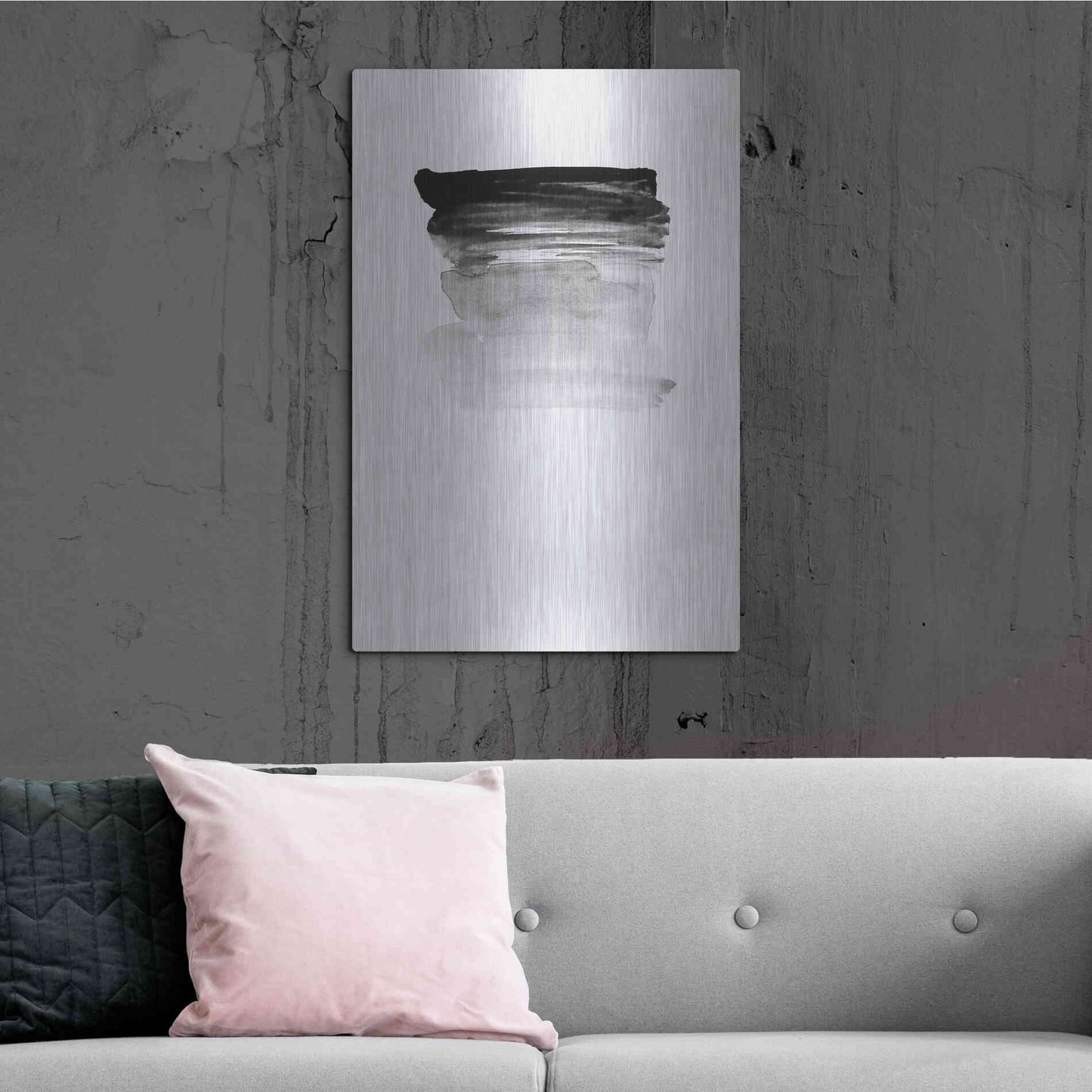 Luxe Metal Art 'Grey I' by Incado, Metal Wall Art,24x36