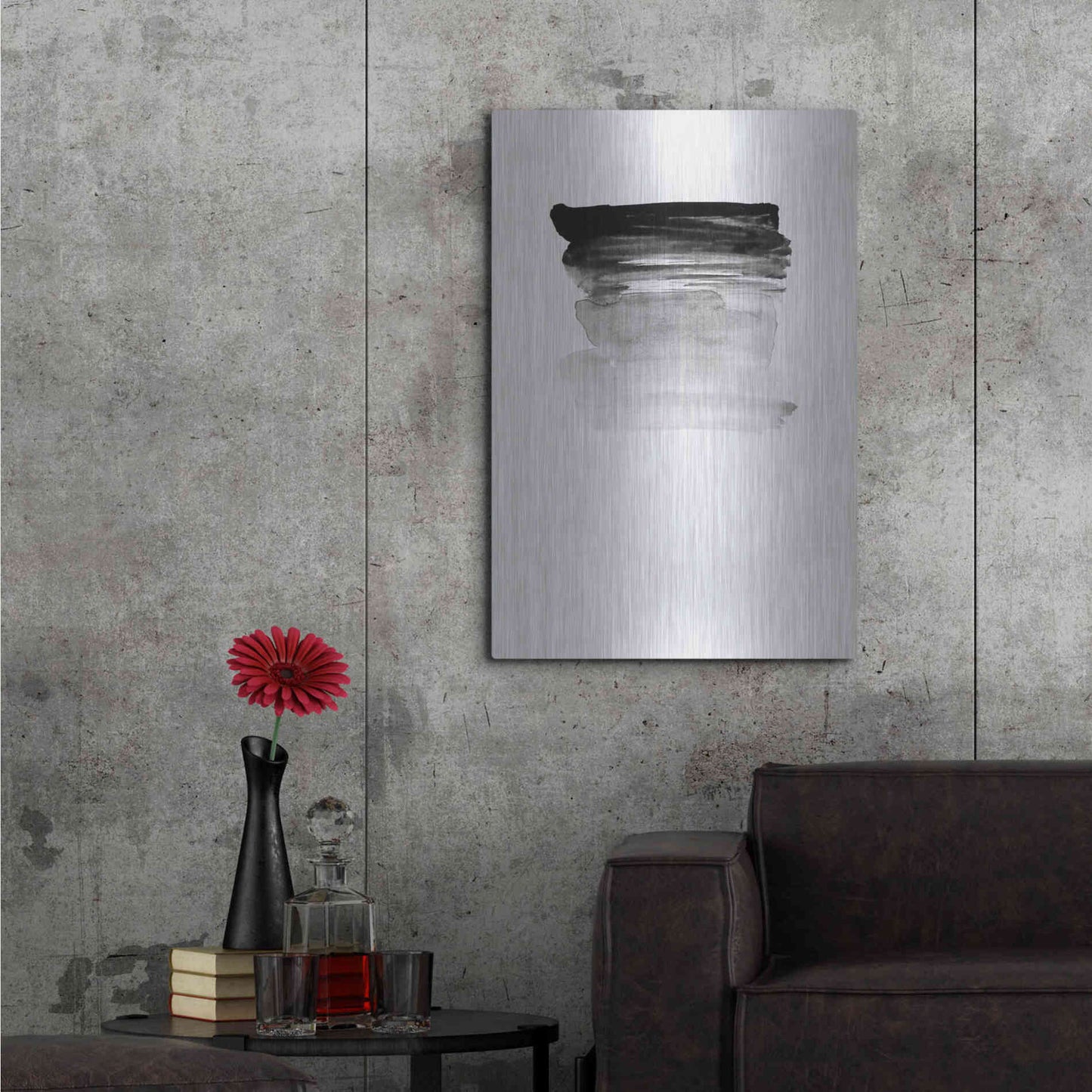 Luxe Metal Art 'Grey I' by Incado, Metal Wall Art,24x36