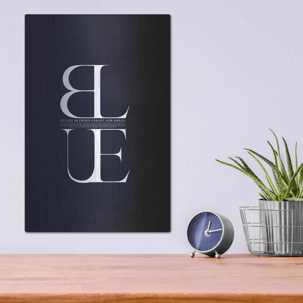 Luxe Metal Art 'It Lies Between' by Incado, Metal Wall Art,12x16