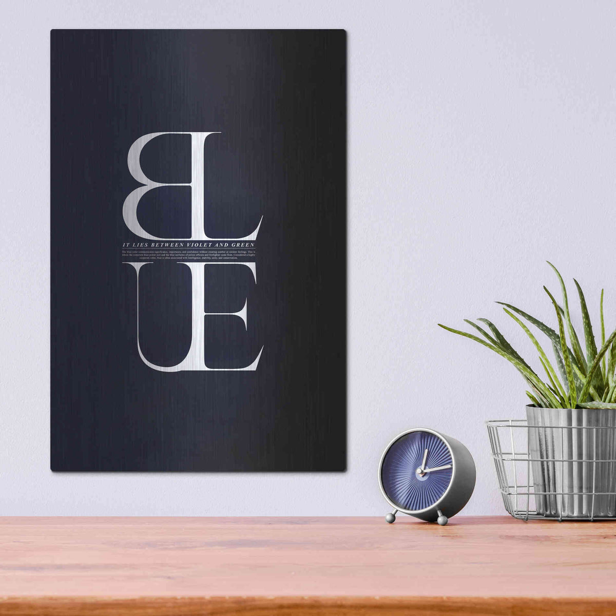 Luxe Metal Art 'It Lies Between' by Incado, Metal Wall Art,12x16