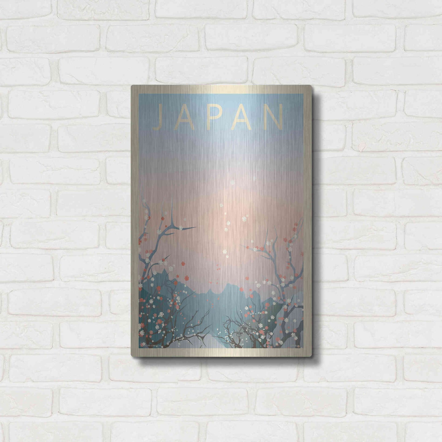 Luxe Metal Art 'Japan' by Incado, Metal Wall Art,16x24