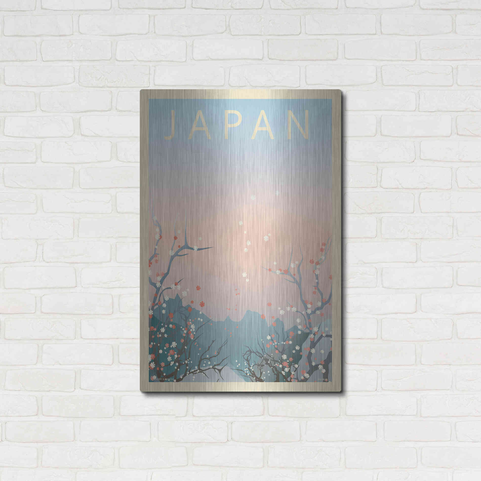 Luxe Metal Art 'Japan' by Incado, Metal Wall Art,24x36