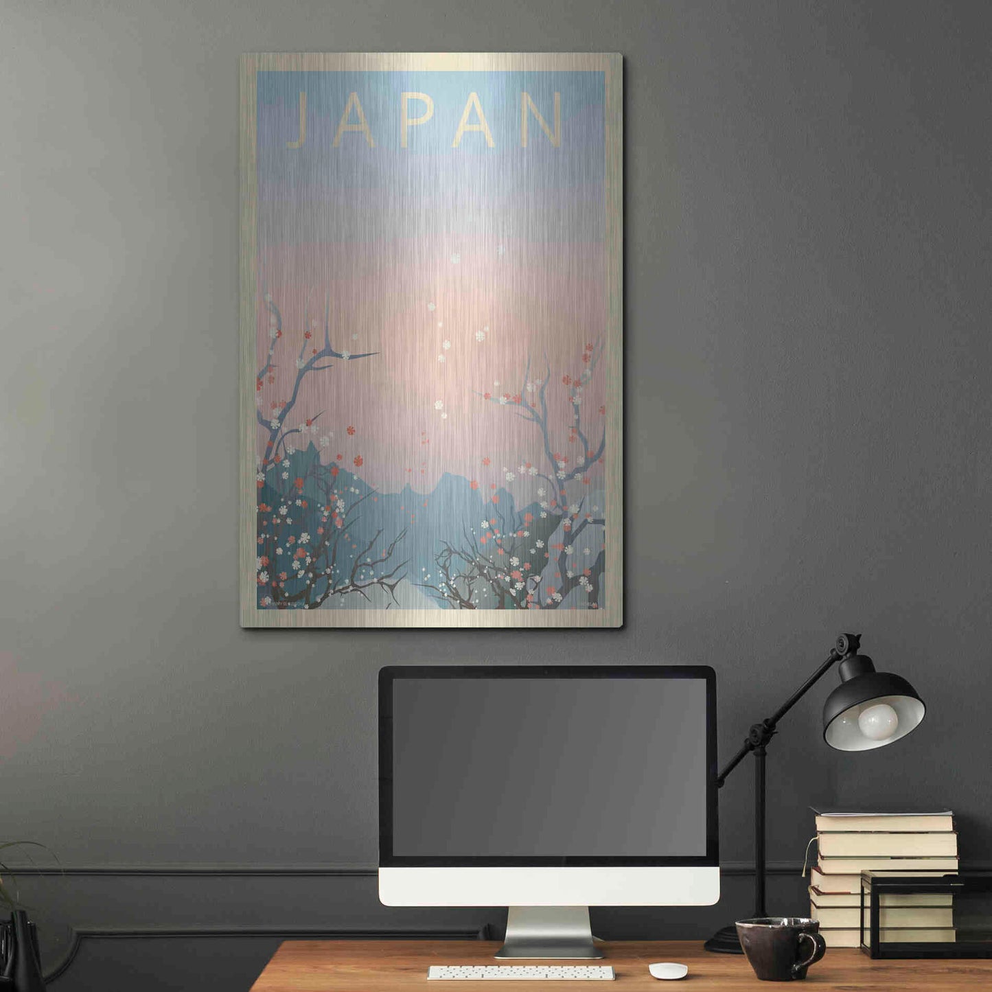 Luxe Metal Art 'Japan' by Incado, Metal Wall Art,24x36
