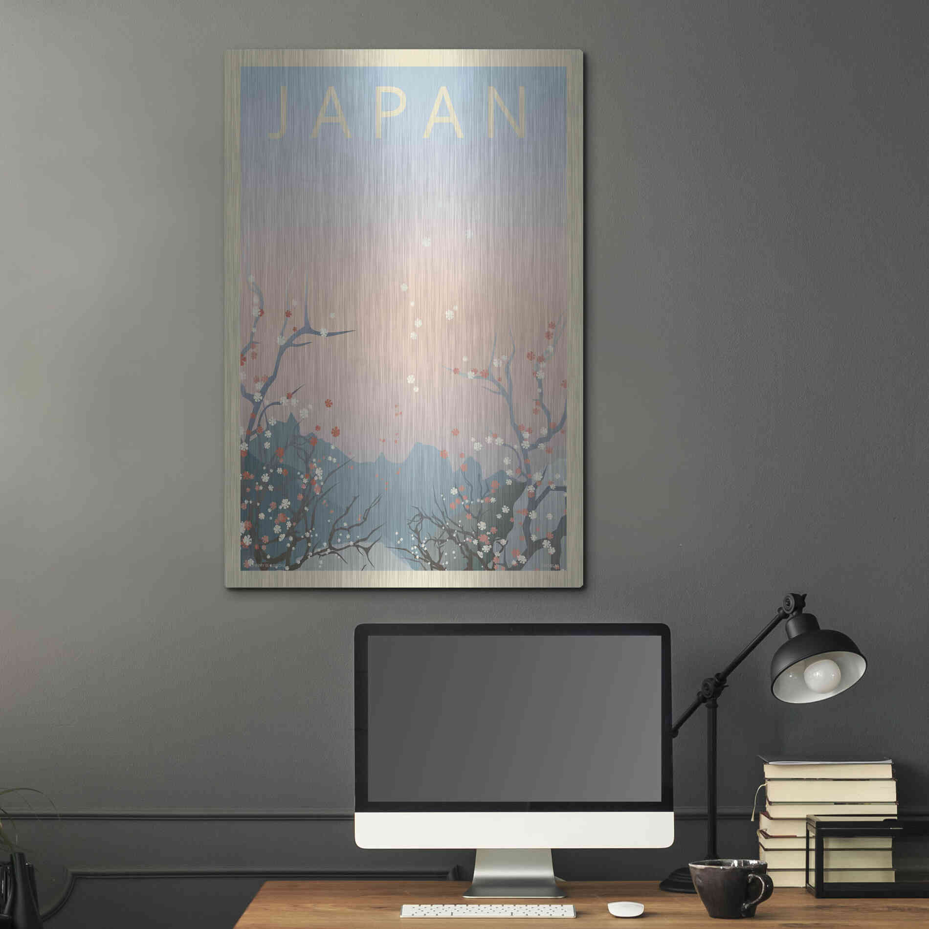 Luxe Metal Art 'Japan' by Incado, Metal Wall Art,24x36