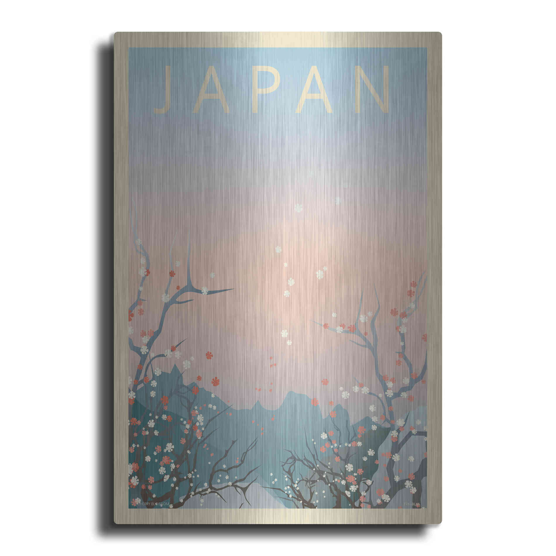 Luxe Metal Art 'Japan' by Incado, Metal Wall Art