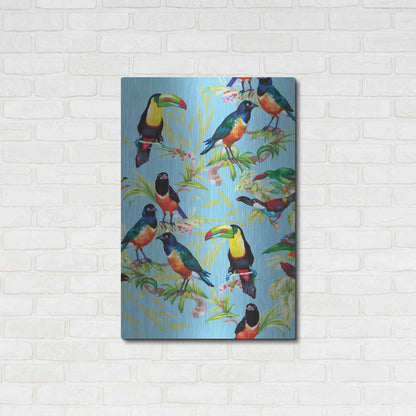 Luxe Metal Art 'Jungle Birds' by Incado, Metal Wall Art,24x36